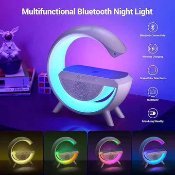 SALES - 49% OFF🌙MULTIFUNCTIONAL BLUETOOTH SPEAKER-COLORFUL ATMOSPHERE LIGHT WIRELESS CHARGING AND CLOCK ALL-IN-ONE MACHINE