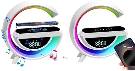 SALES - 49% OFF🌙MULTIFUNCTIONAL BLUETOOTH SPEAKER-COLORFUL ATMOSPHERE LIGHT WIRELESS CHARGING AND CLOCK ALL-IN-ONE MACHINE